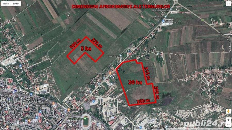 Teren de 250000 mp, în Central