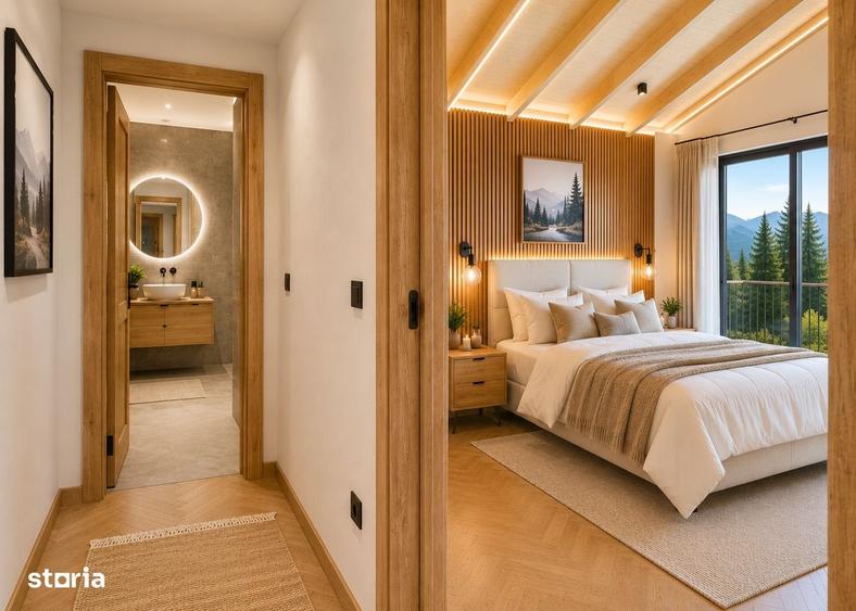Casă cu 4 camere cu Teren 1000 Mp în Bran