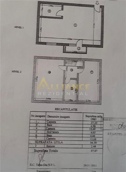 Apartament cu 3 camere semidecomandat în Berceni