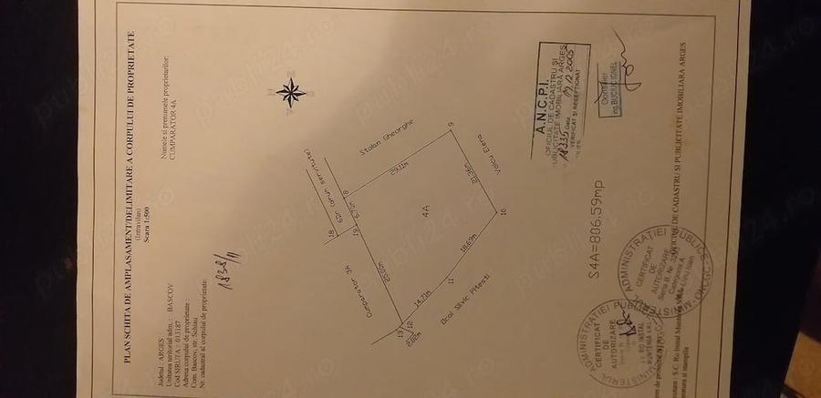 Teren de 807 mp, în Schiau