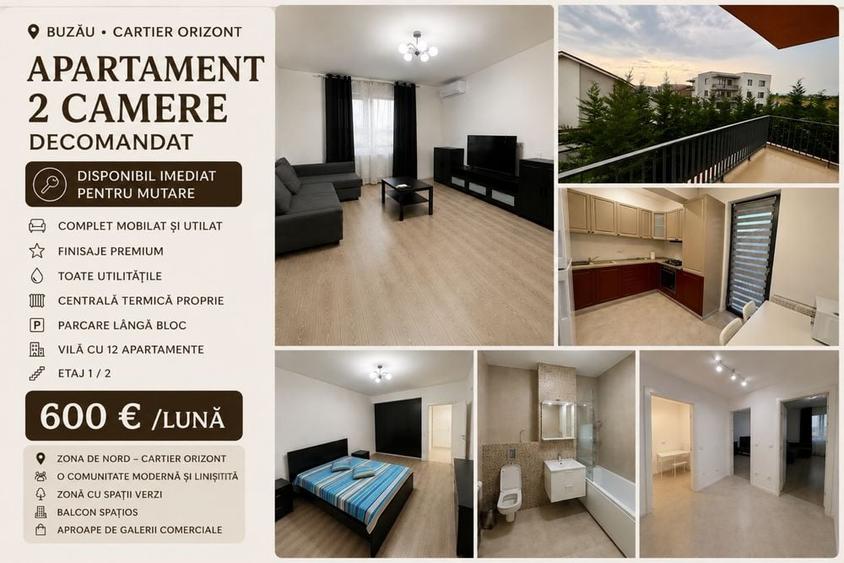 Apartament cu 2 camere decomandat în Lacu