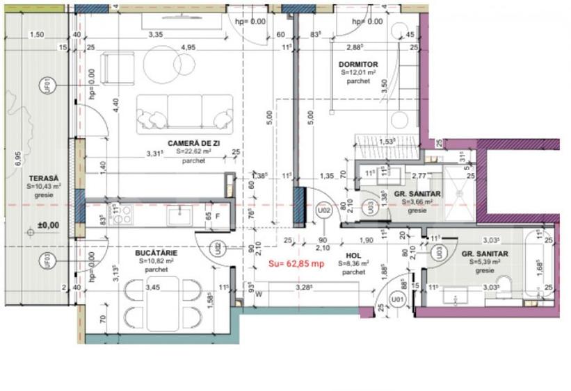 Apartament 3 camere, 64.38 mp, Comision 0, zona Iris - 1