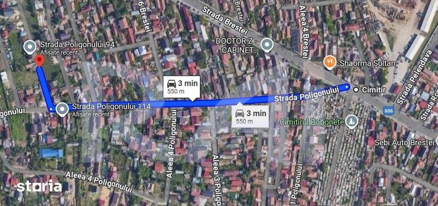 Teren de 215 mp, în Brestei