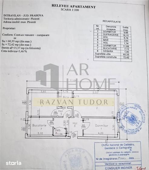 Apartament 3 camere , renovat , utilat , zona sud , Ploiesti - 9