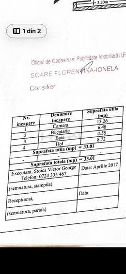 Garsonieră decomandată, mobilată în Haliu