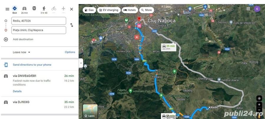 Teren de 620 mp, în Rediu