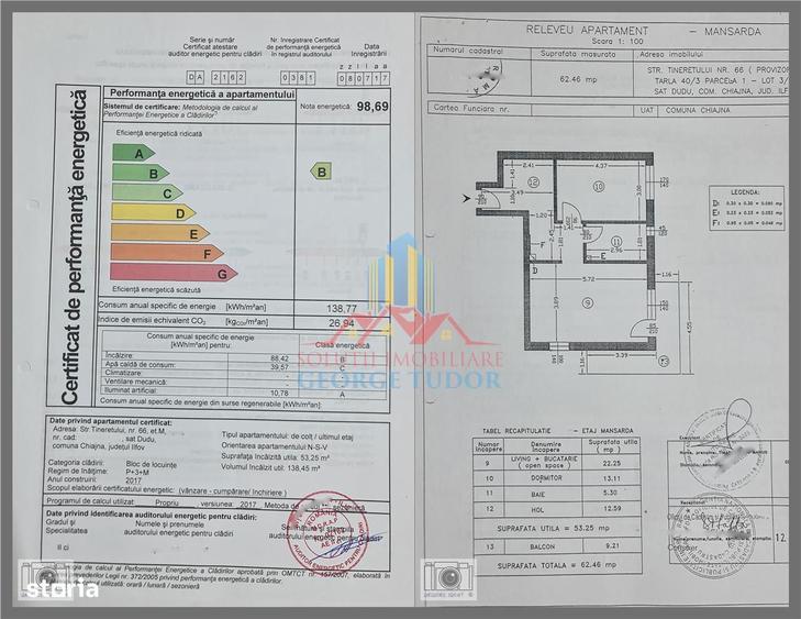 Apartament cu 2 camere decomandat, mobilat în Chiajna