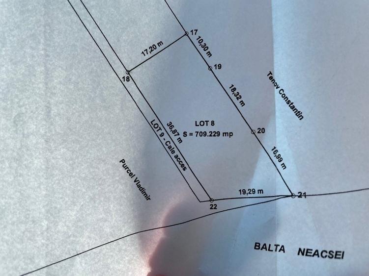 Teren Construcții intravilan de 709 mp, în Pipera