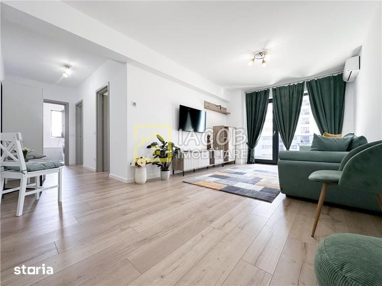 Apartament cu 2 camere semidecomandat în Central