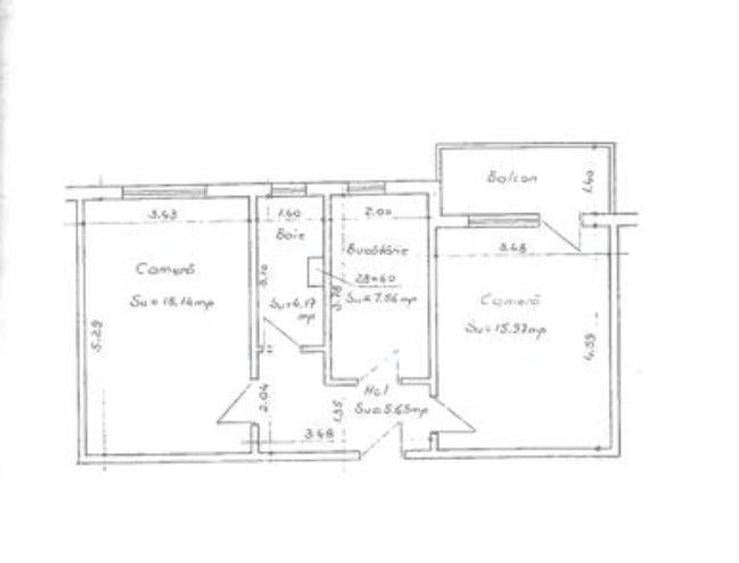 Apartament cu 2 camere în Central