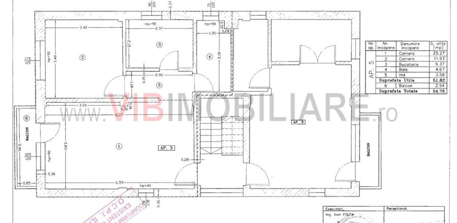 Apartament cu 2 camere semidecomandat, mobilat în Otopeni