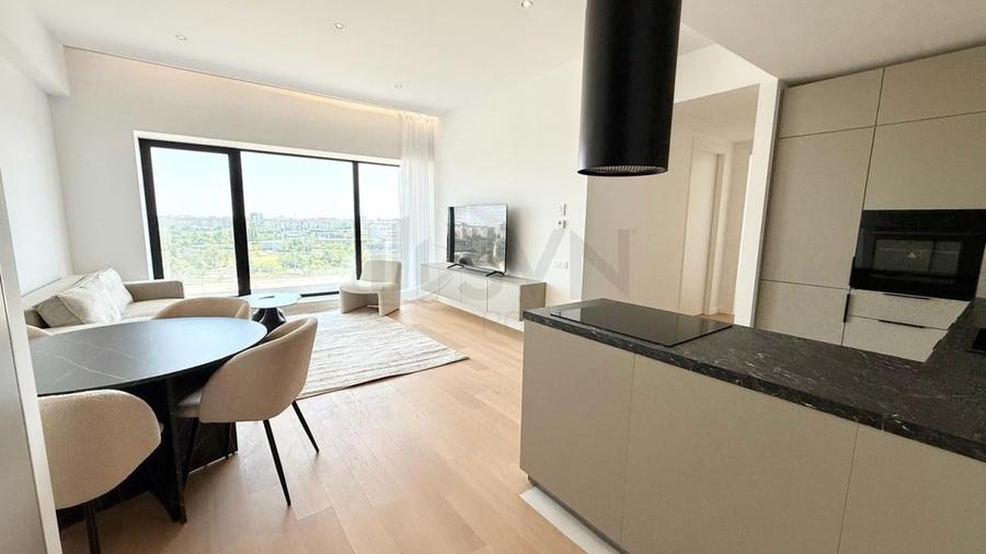Apartament cu 3 camere decomandat, mobilat în Barbu Văcărescu