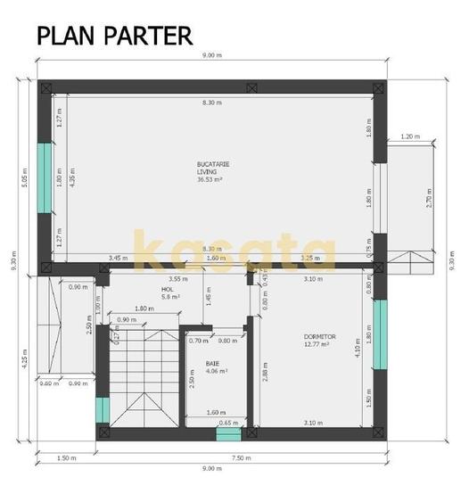 Casă cu 4 camere cu Teren 435 Mp în Domnești
