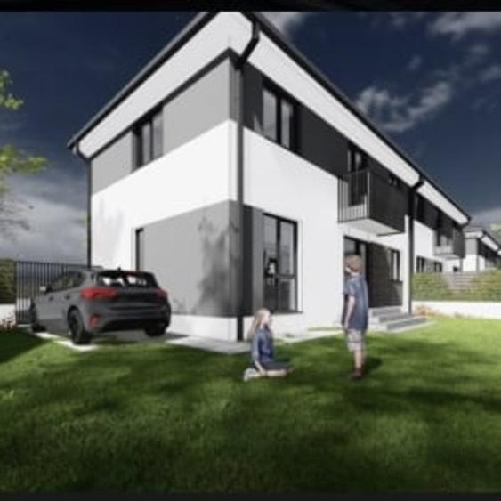 Duplex cu 4 camere cu Canalizare în Florești