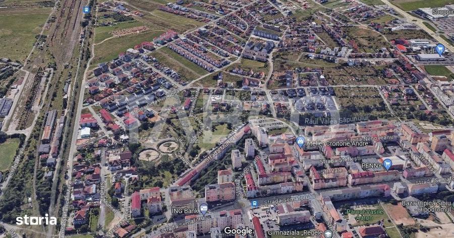 De vanzare teren 1698 mp pretabil pentru cladire birouri P+6+R Sibiu - 1