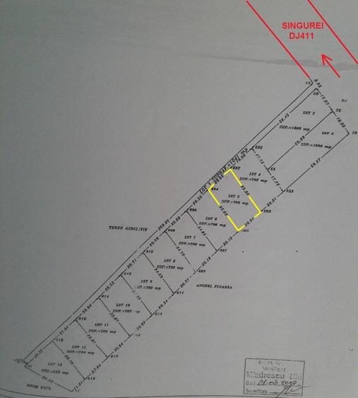 Teren agricol intravilan de 700 mp, în Călugăreni