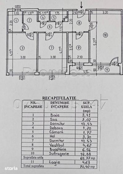 Apartament cu 3 camere decomandat în Drumul Taberei