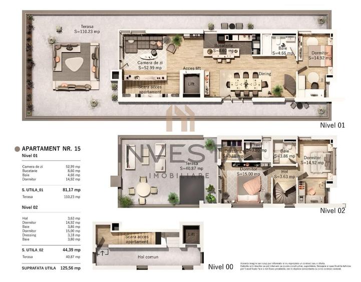 Apartament cu 4 camere semidecomandat în Central