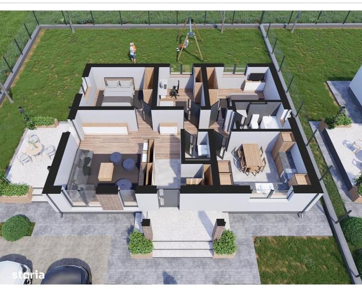 Casă cu 4 camere cu Teren 560 Mp în Dancu
