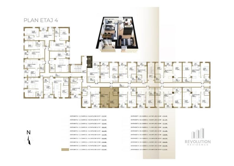 Apartament cu 2 camere decomandat în Hotvon