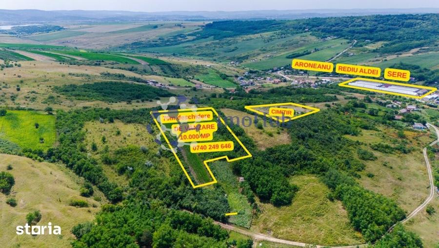 Teren de 10000 mp, în Aroneanu