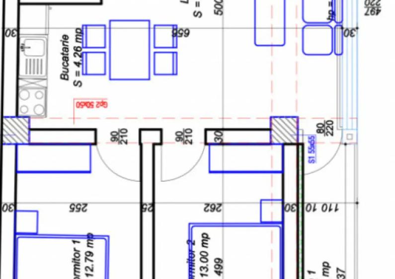 Apartament cu 3 camere decomandat în Central