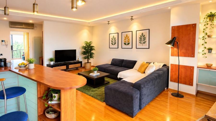 Apartament cu 2 camere semidecomandat, mobilat în Băneasa