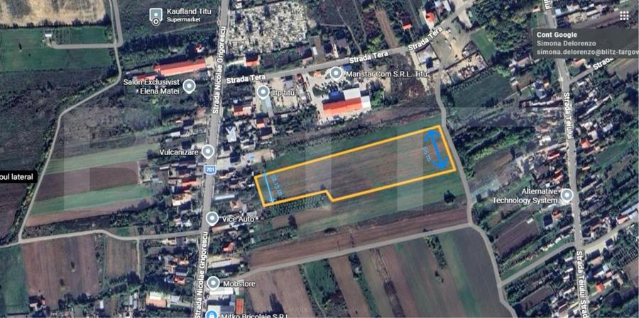Teren agricol intravilan de 19650 mp, în Titu