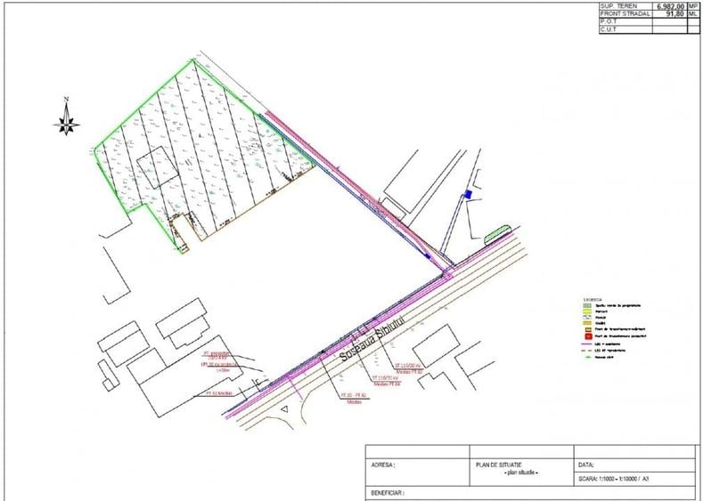 Teren Construcții intravilan de 6982 mp, în Mediaș