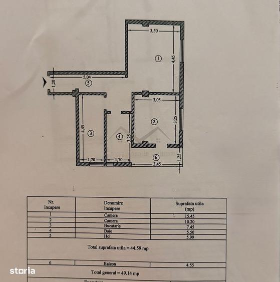 Apartament cu 2 camere decomandat în Moara de Vânt
