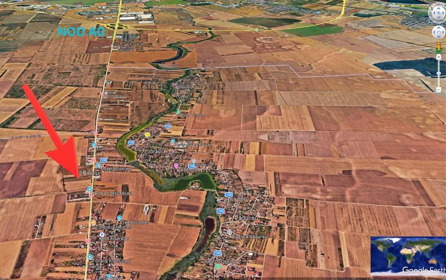 Teren Construcții intravilan de 506 mp, în Frumușani