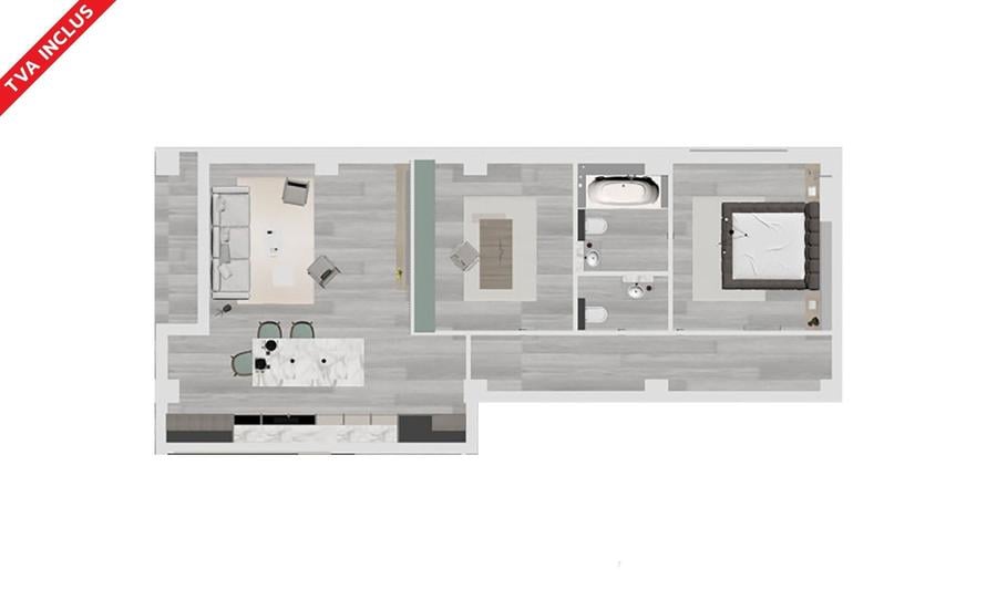 Apartament cu 3 camere decomandat în Palazu Mare