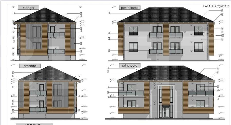Apartament cu 3 camere decomandat, mobilat în Apahida