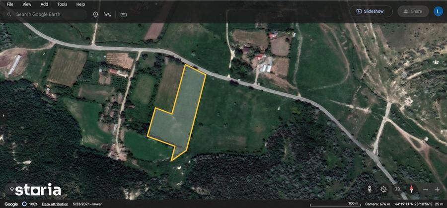 Teren de 10000 mp, în Mircea Vodă