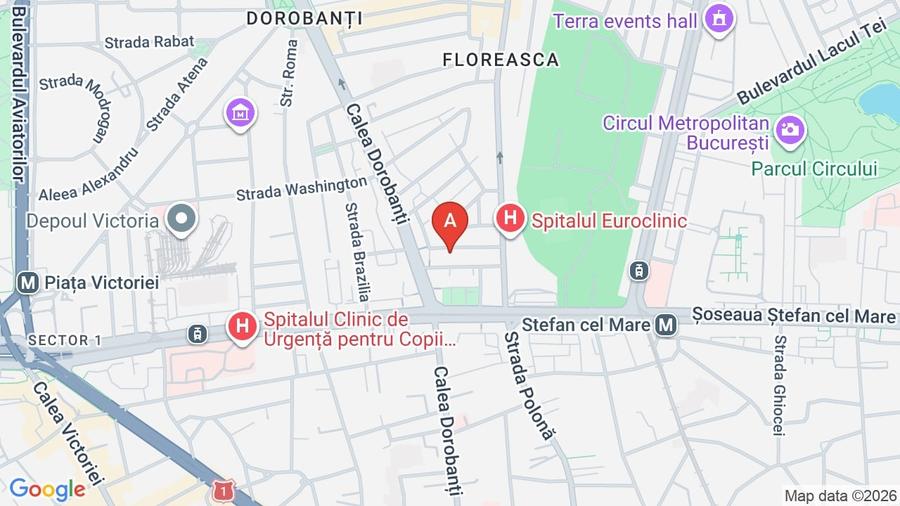 Apartament cu 2 camere decomandat, mobilat în Dorobanți