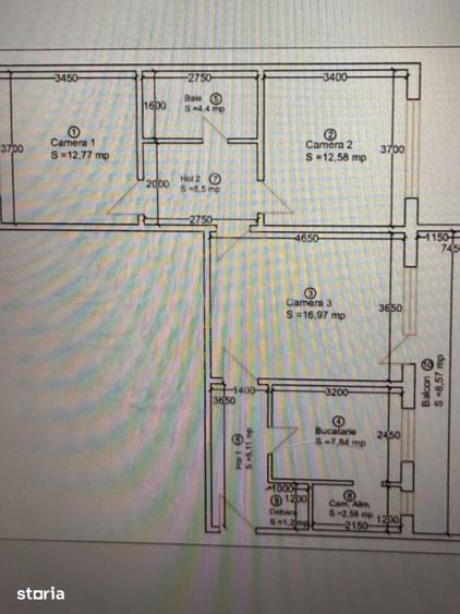 Apartament cu 3 camere semidecomandat în Take Ionescu