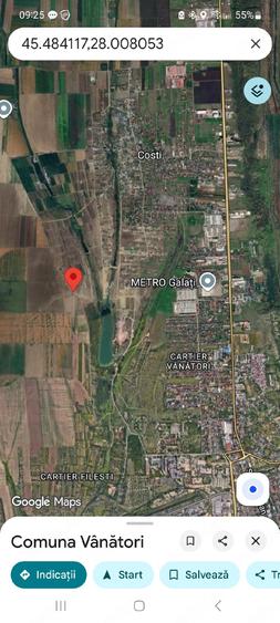 Teren de 1200 mp, în Costi