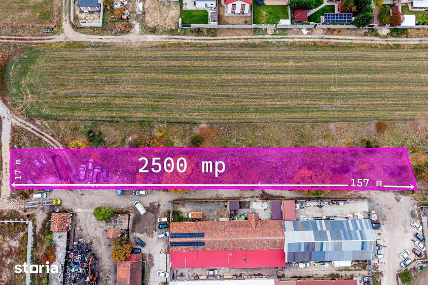Teren de 2500 mp, în Bujac