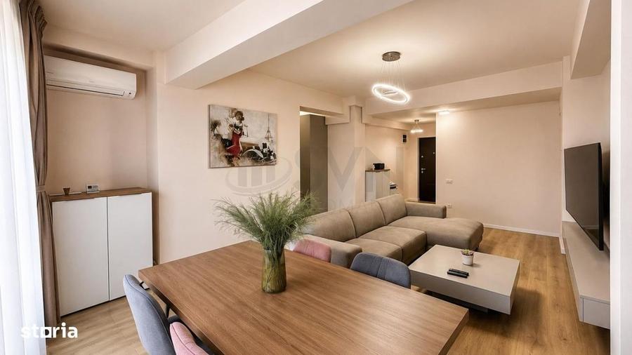 Apartament cu 3 camere semidecomandat, mobilat în Sisești