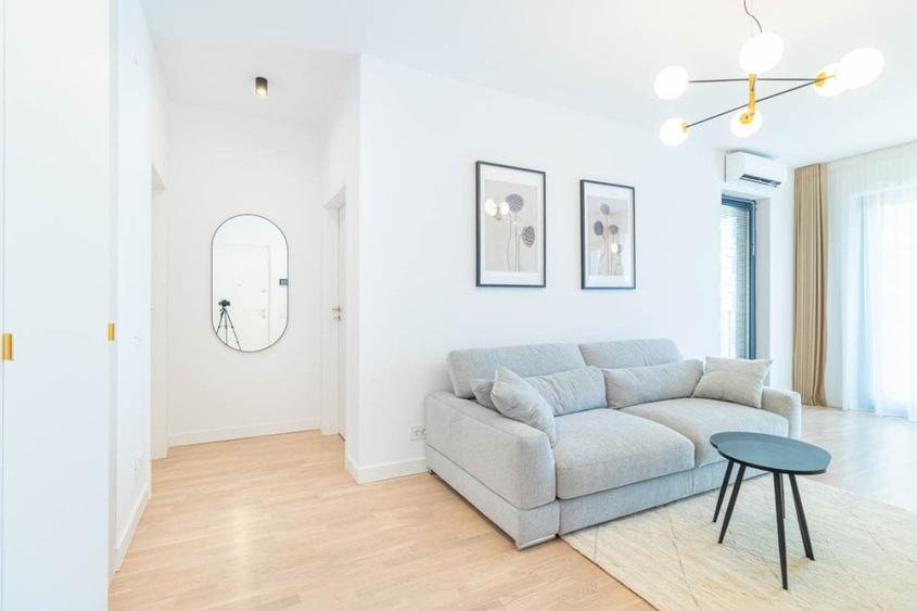 Apartament cu 2 camere semidecomandat, mobilat în Pipera — fotografia 3