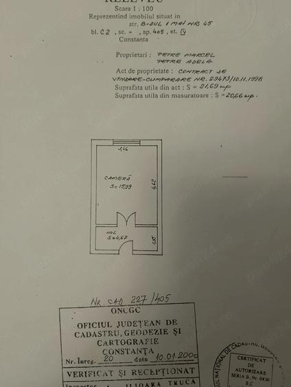 Garsonieră semidecomandată în Central