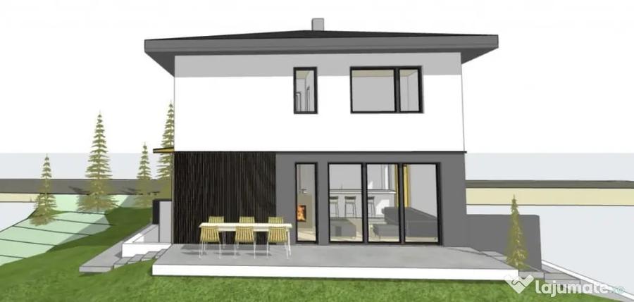 Casă cu 4 camere cu Teren 550 Mp în Chinteni