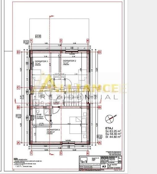 Casă individuală cu 4 camere cu Canalizare în Central