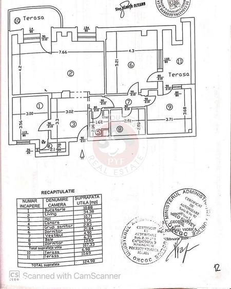 Apartament cu 3 camere decomandat în Aviatorilor