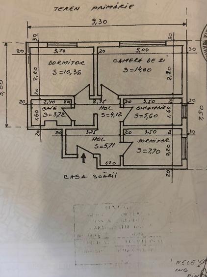 Apartament cu 3 camere decomandat în Exterior Vest