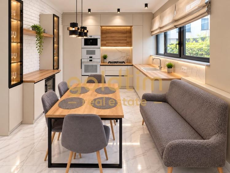 Apartament cu 4 camere semidecomandat, mobilat în Herăstrău
