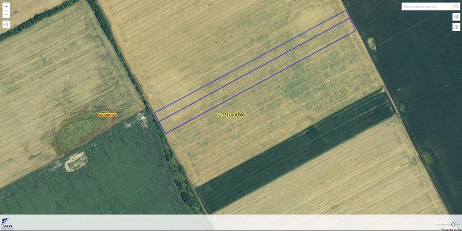 Teren agricol extravilan de 22235 mp, în Grădiștea