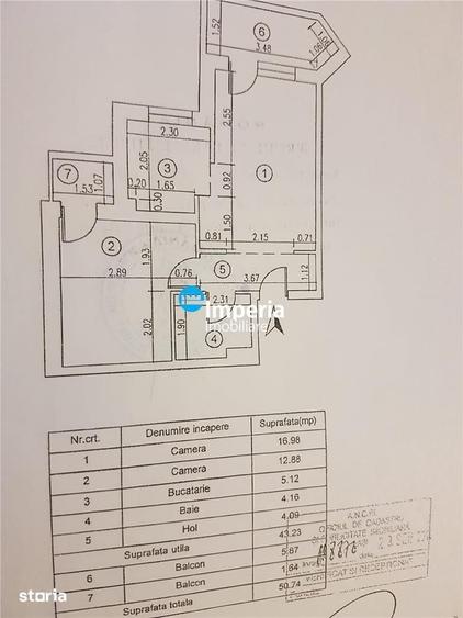 Apartament cu 2 camere decomandat în Copou