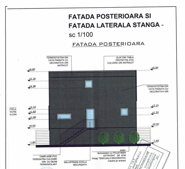 Casă cu 3 camere în Central