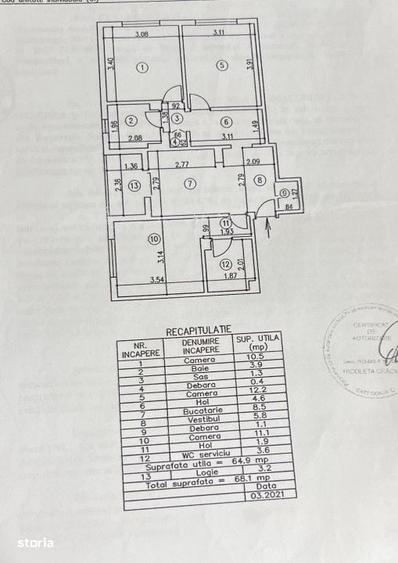3 camere modern la 300m de metrou Piata Sudului - 11